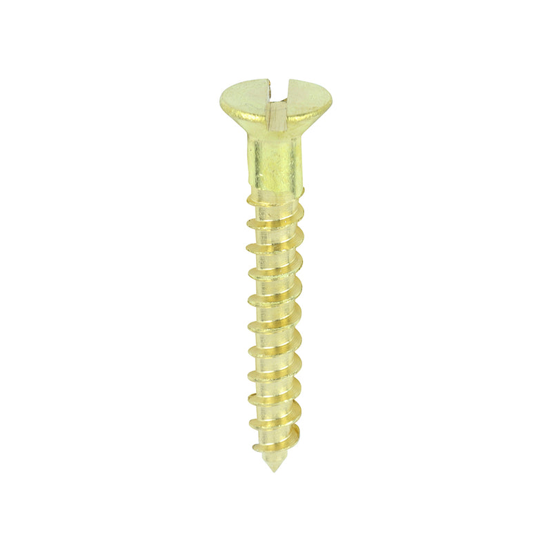 Brass Woodscrew - Countersunk