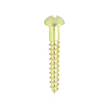 Brass Woodscrew - Roundhead