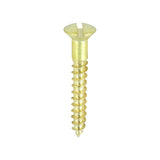 Brass Woodscrew - Raised Head