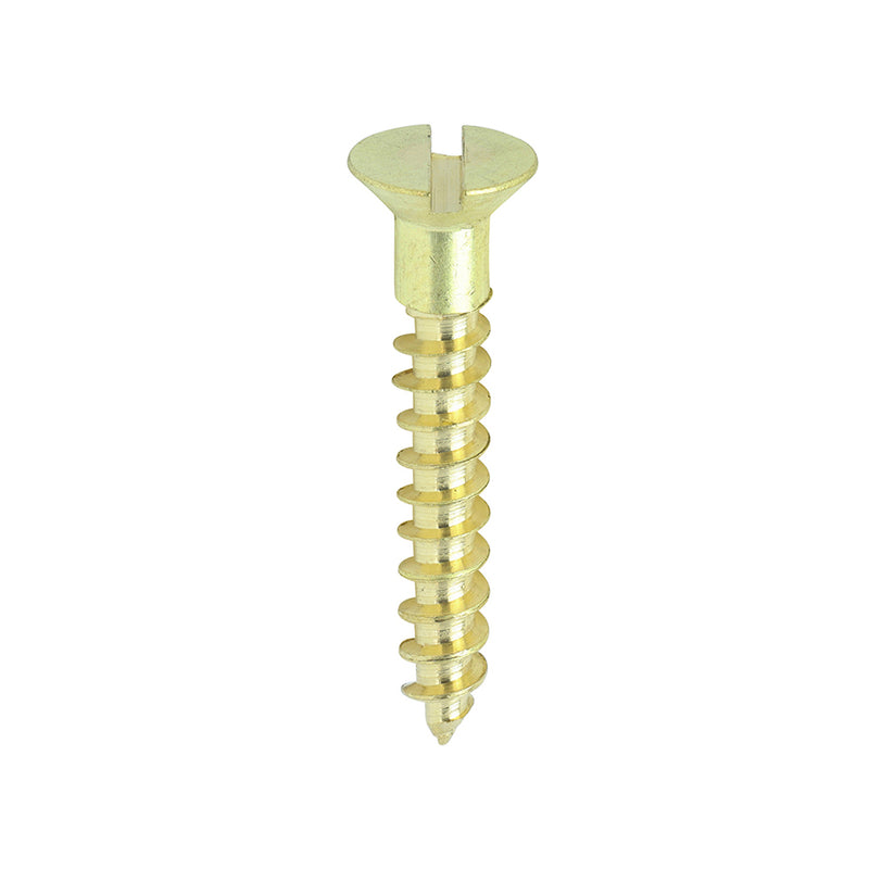 Brass Woodscrew - Countersunk