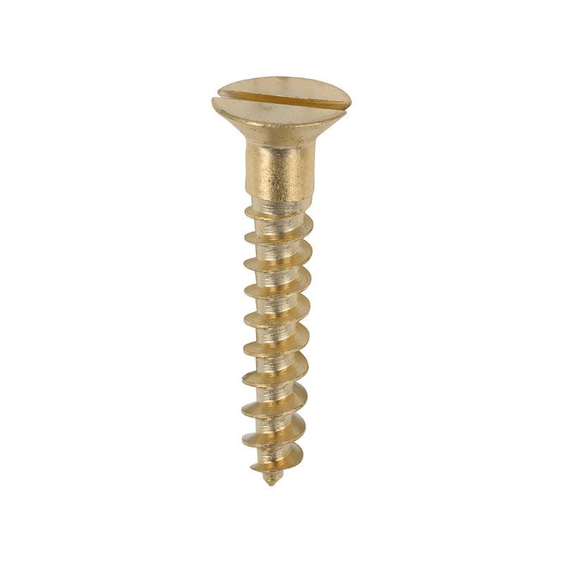 Brass Woodscrew - Countersunk