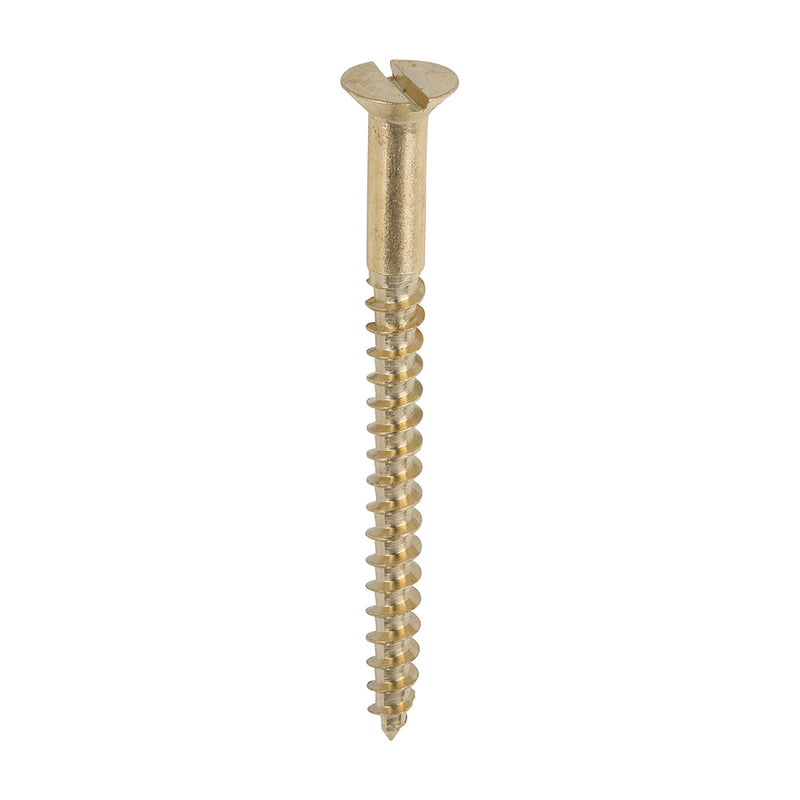 Brass Woodscrew - Countersunk