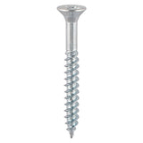 Twin-Thread Woodscrew - Zinc - Countersunk