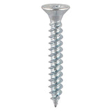 Twin-Thread Woodscrew - Zinc - Countersunk
