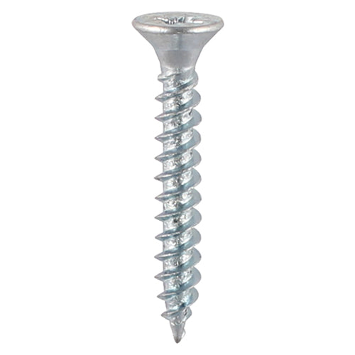 Twin-Thread Woodscrew - Zinc - Countersunk