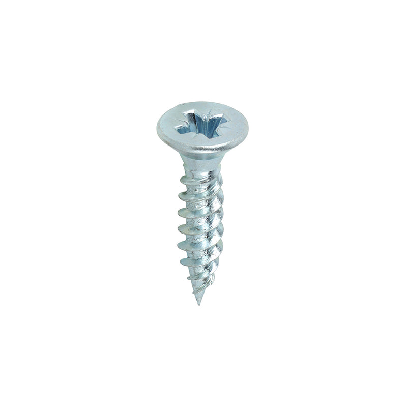 Twin-Thread Woodscrew - Zinc - Countersunk
