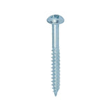 Twin-Thread Woodscrew - Zinc - Roundhead