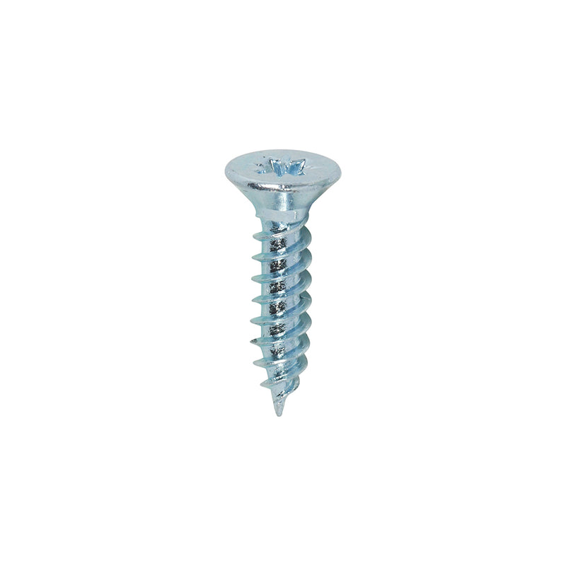 Twin-Thread Woodscrew - Zinc - Countersunk
