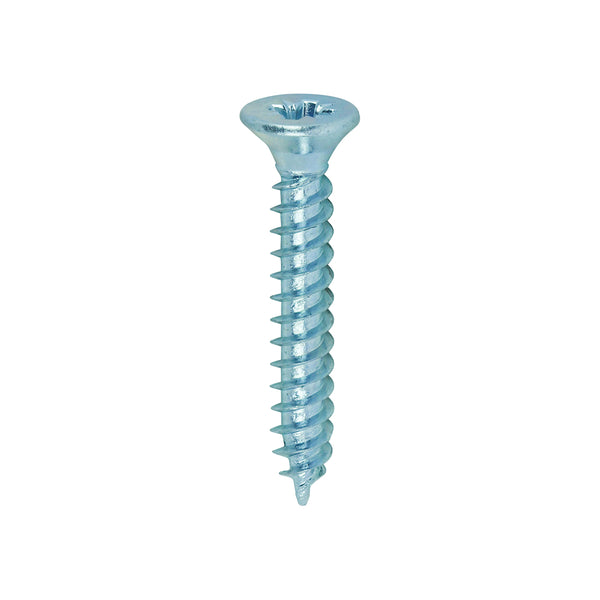 Twin-Thread Woodscrew - Zinc - Countersunk