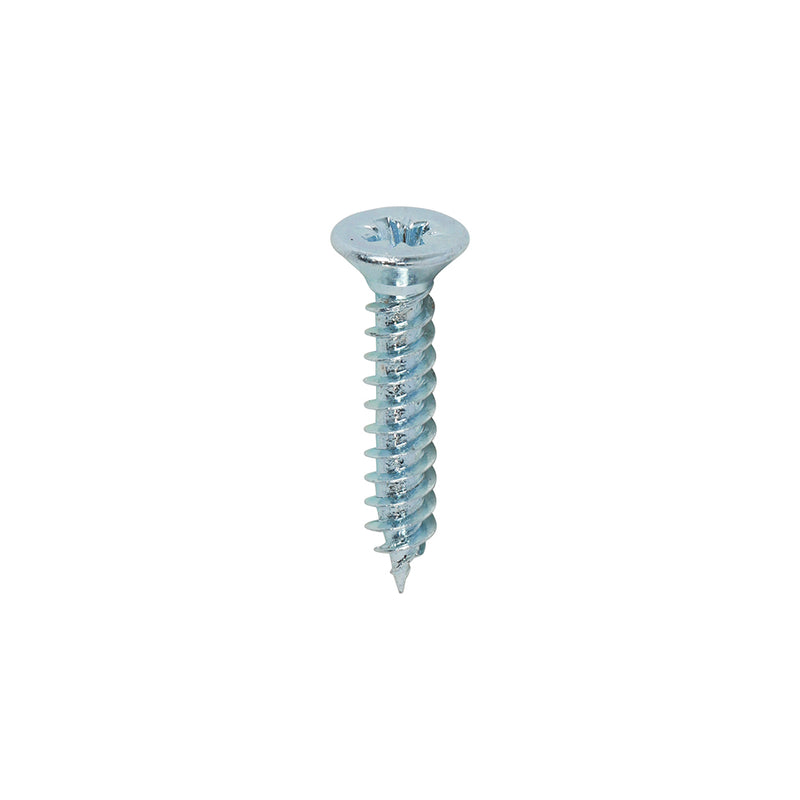 Twin-Thread Woodscrew - Zinc - Countersunk