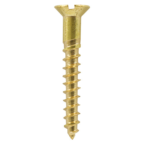 Brass Woodscrew - Countersunk