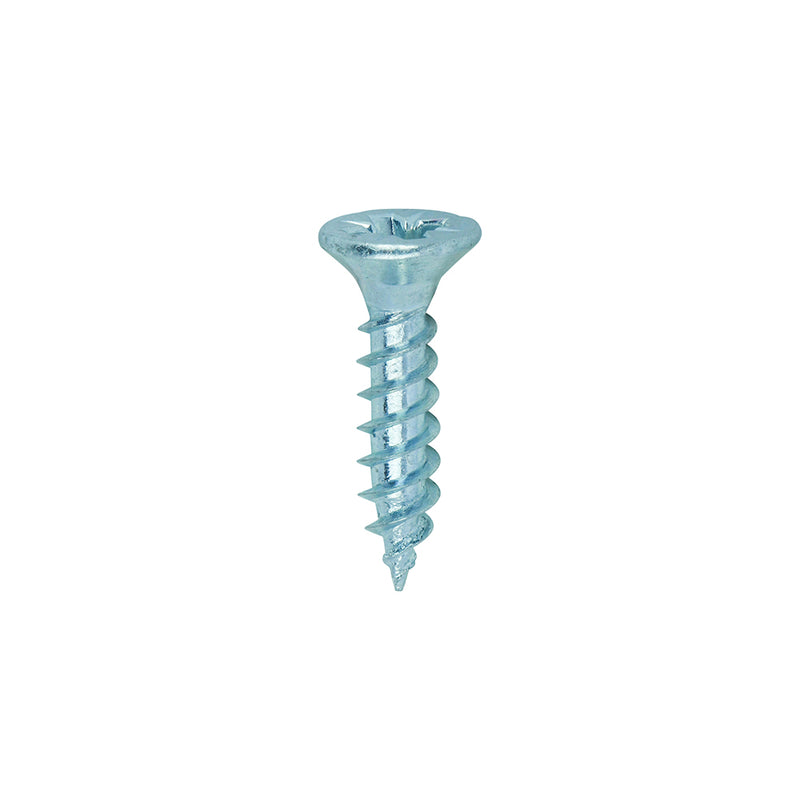 Twin-Thread Woodscrew - Zinc - Countersunk
