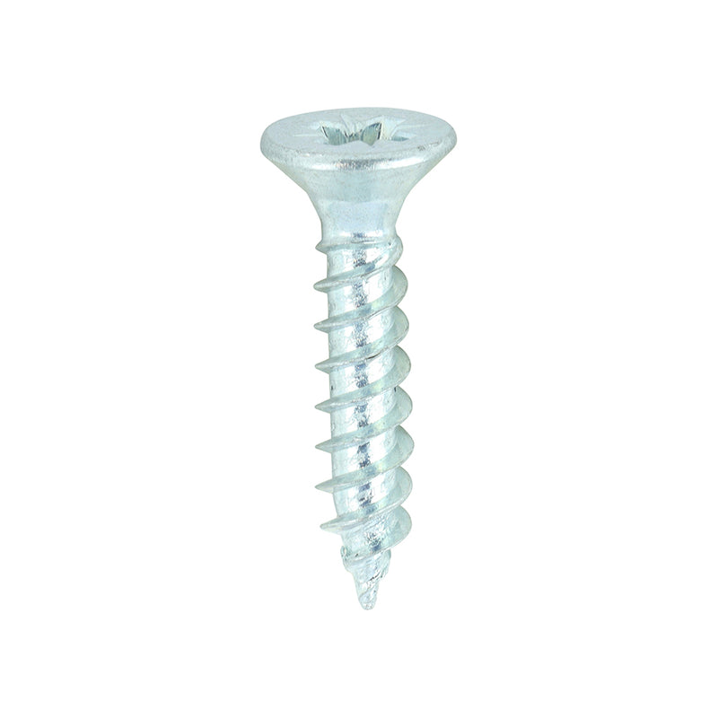 Twin-Thread Woodscrew - Zinc - Countersunk