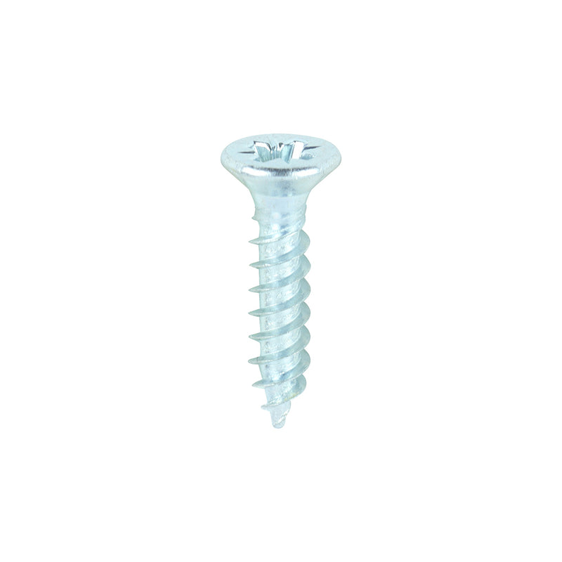 Twin-Thread Woodscrew - Zinc - Countersunk