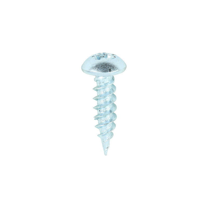 Twin-Thread Woodscrew - Zinc - Roundhead