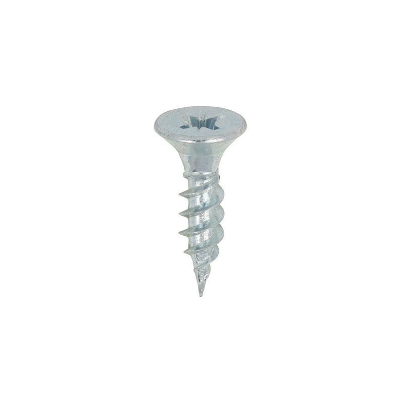 Twin-Thread Woodscrew - Zinc - Countersunk