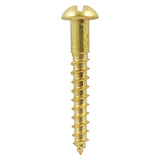 Brass Woodscrew - Roundhead