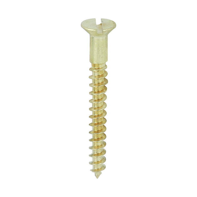 Brass Woodscrew - Countersunk