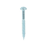 Twin-Thread Woodscrew - Zinc - Roundhead