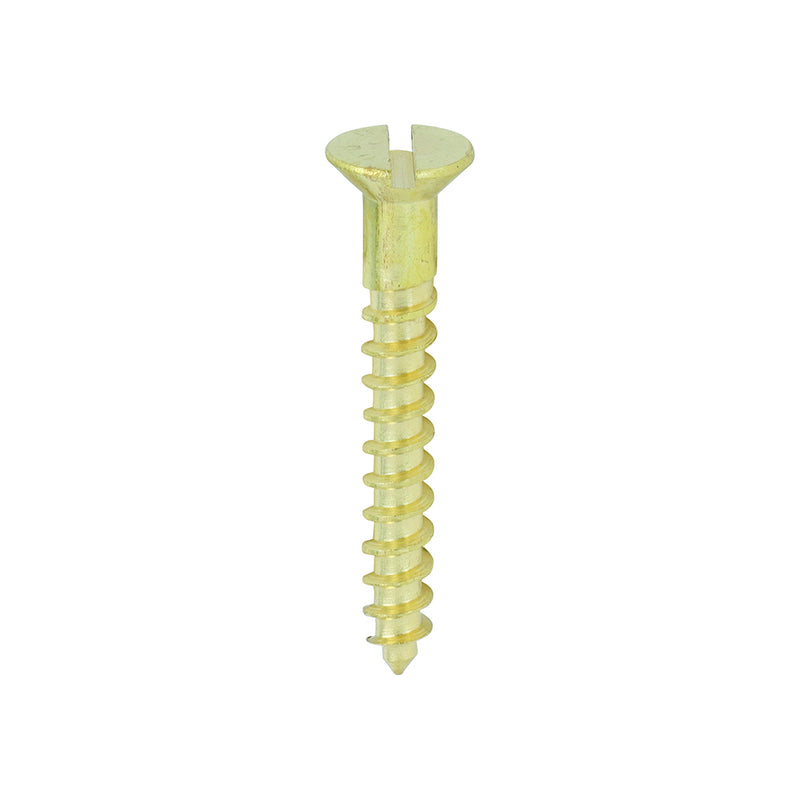 Brass Woodscrew - Countersunk