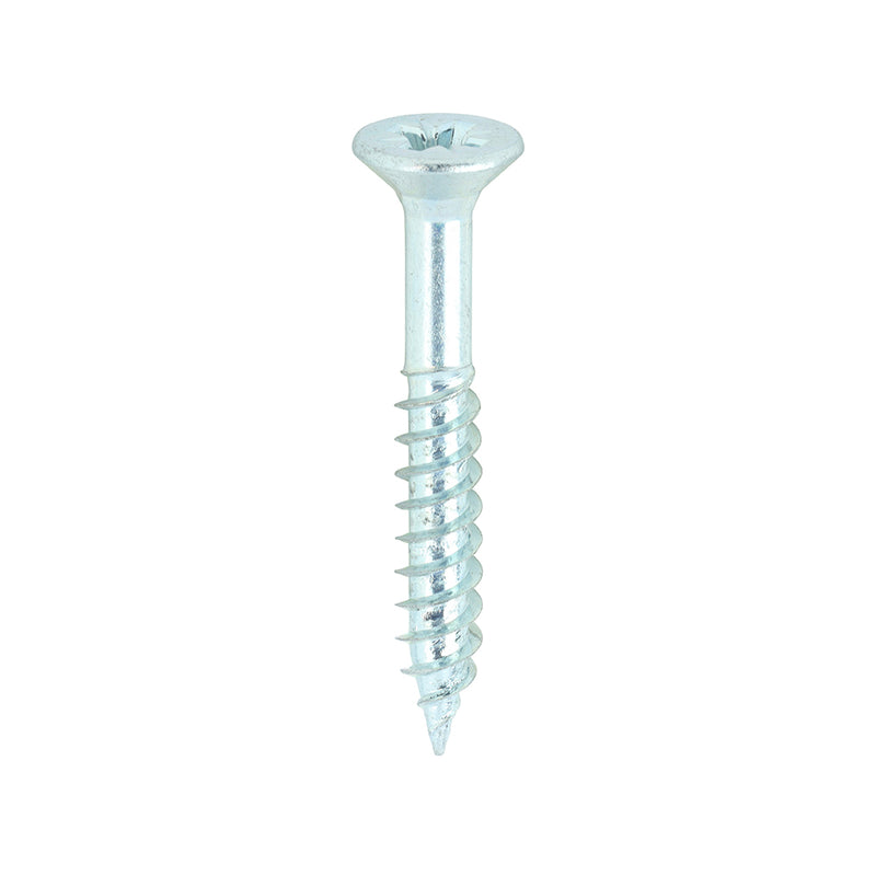 Twin-Thread Woodscrew - Zinc - Countersunk
