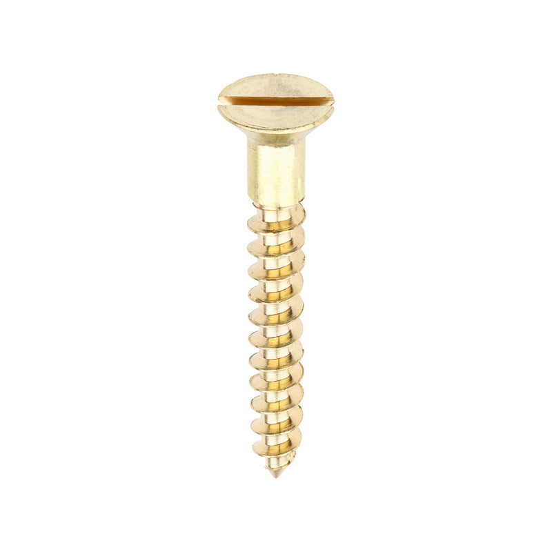 Brass Woodscrew - Countersunk