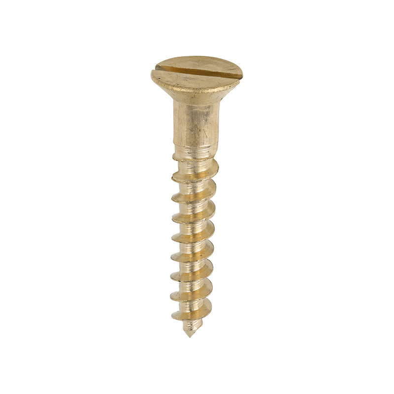Brass Woodscrew - Countersunk