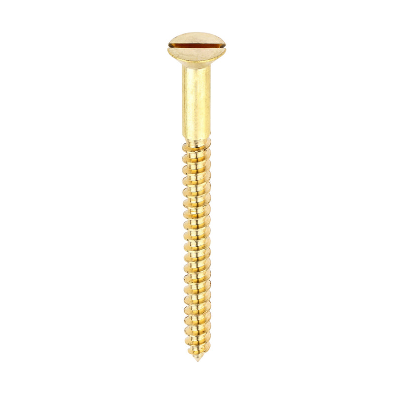 Brass Woodscrew - Countersunk