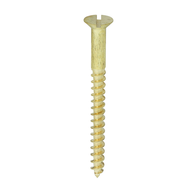 Brass Woodscrew - Countersunk