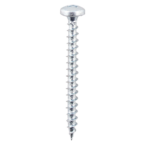 Solo Woodscrew - Zinc - Pan Head