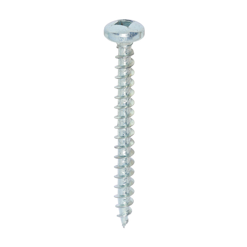 Solo Woodscrew - Zinc - Pan Head