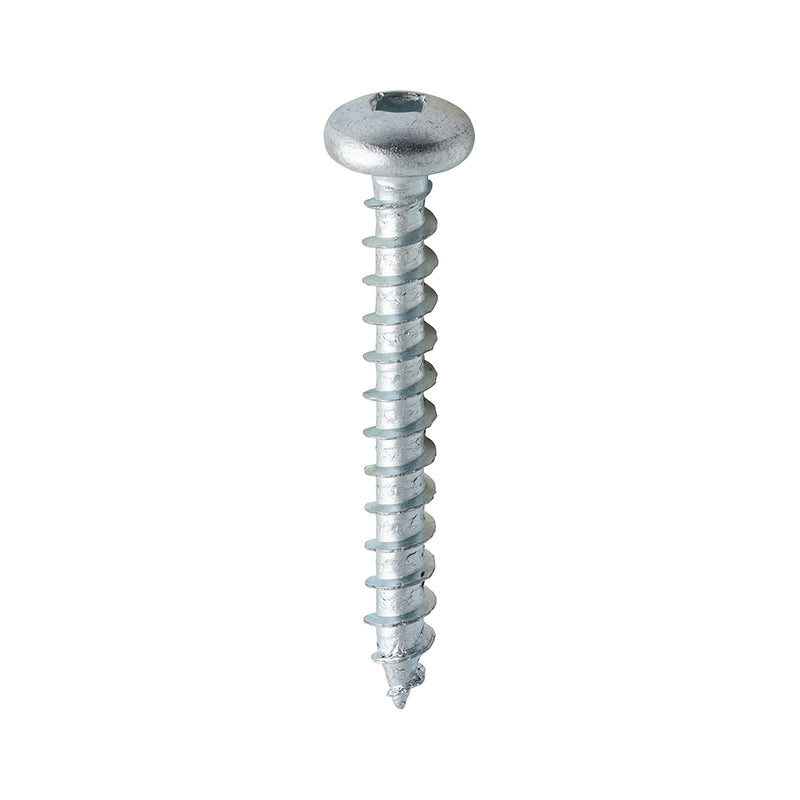 Solo Woodscrew - Zinc - Pan Head