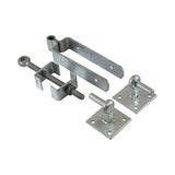 Fieldgate Hinge Sets - Adjustable Fieldgate Hinge Set With Hook On Plate
