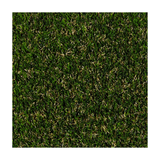 Close-up of artificial grass with a green and brown color pattern