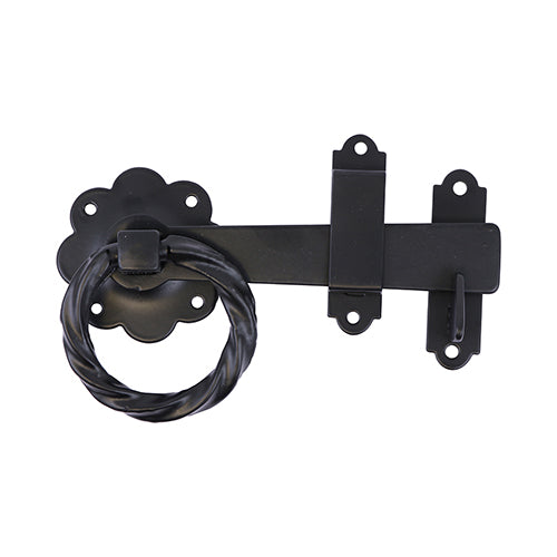 Exterior Gate & Door Furniture - Twisted Ring Gate Latch