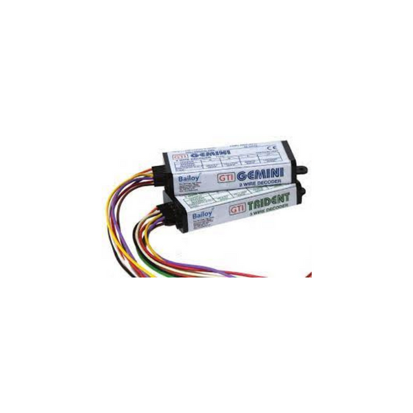 Bailoy Trident 3-Wire Decoder, engineered for seamless integration into advanced irrigation systems, enabling efficient and precise control over multiple zones. This decoder supports streamlined, reliable communication across 3-wire systems, ideal for large-scale landscapes. Image highlights durable construction, compact design, and easy connection points, making it a versatile component for complex irrigation setups