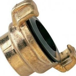 Female GEKAS irrigation fitting, designed for easy and secure attachment to male fittings, ensuring a reliable and leak-free connection in irrigation systems, made from durable, corrosion-resistant material for long-term use