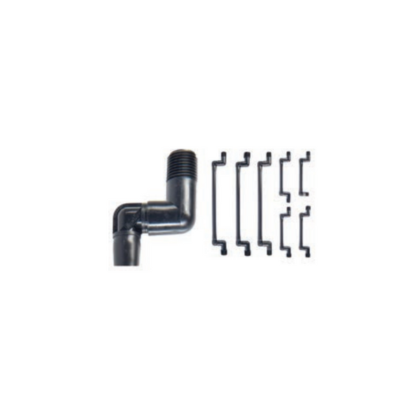 Hunter Swing Joints, flexible connectors designed to provide adjustable, multi-directional positioning for sprinkler heads in irrigation systems. These durable joints allow for easy alignment and movement, ensuring optimal sprinkler placement and consistent water coverage