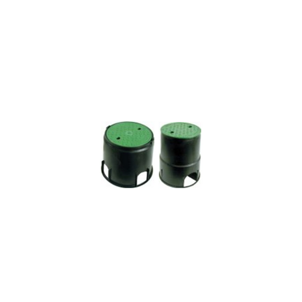 Round Valve Boxes, durable protective enclosures designed to house and protect irrigation system valves. Made from high-quality materials, these boxes ensure easy access for maintenance while safeguarding components from debris, weather, and damage