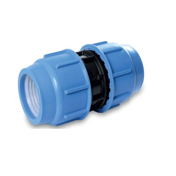 Straight Couplings designed to connect two pipes of the same size, ensuring a secure and leak-free extension of the pipe run in irrigation systems. These couplings offer a smooth, direct connection for seamless water flow. Image highlights the durable construction and easy installation, suitable for a variety of pipe materials and applications