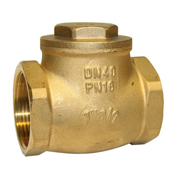 Swing check valve, designed to allow water flow in one direction while preventing backflow in irrigation systems. Featuring a hinged disc that swings open with water flow and closes to prevent reverse flow, it ensures efficient and reliable operation in water distribution systems